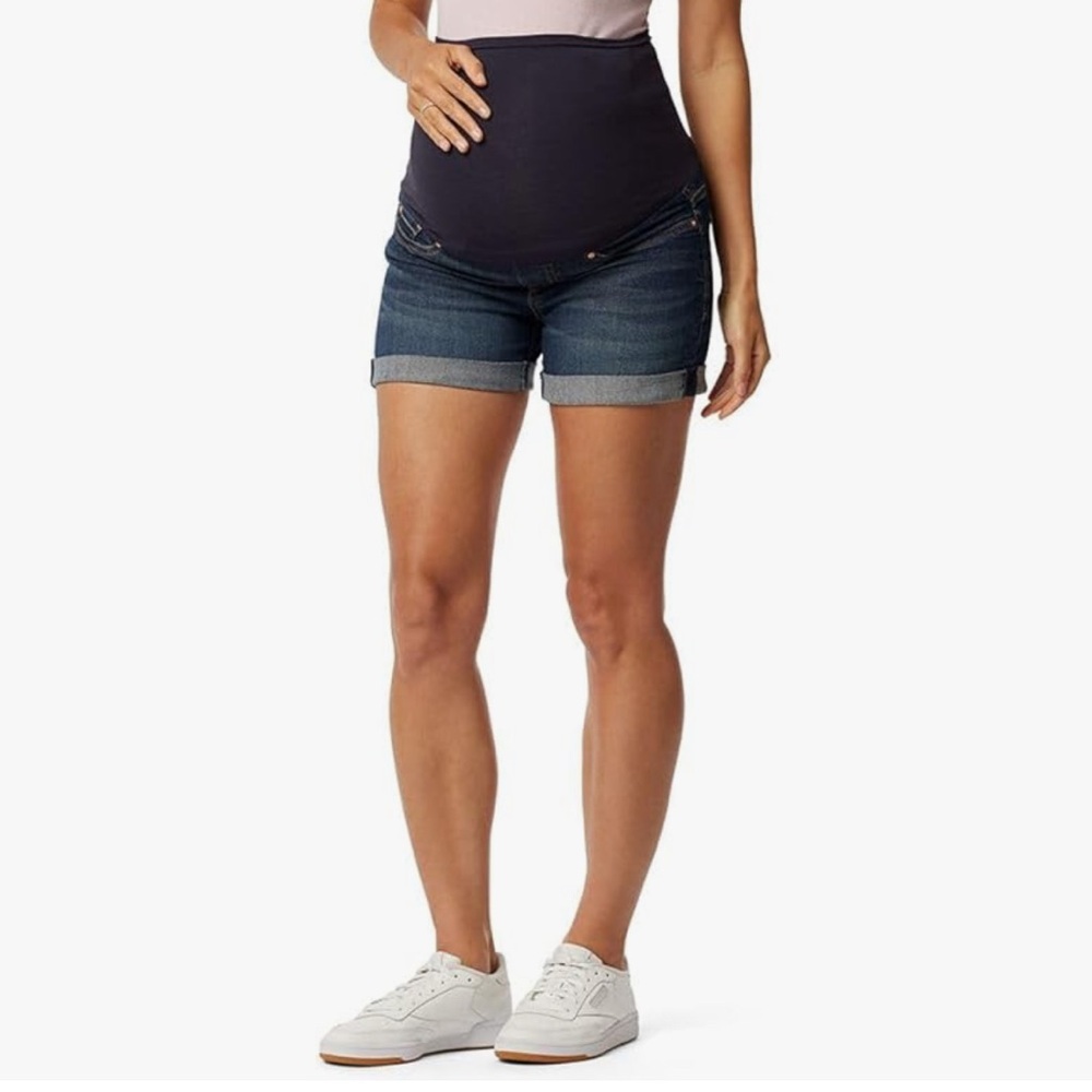 Levi Strauss Signature Gold Women's Maternity Mid-Rise Shortie Shorts
